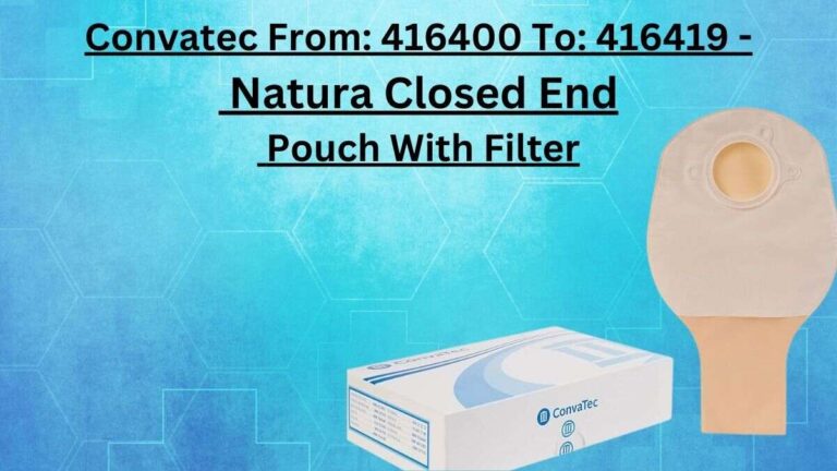 convatec from: 416400 to: 416419 - natura closed end pouch with filter